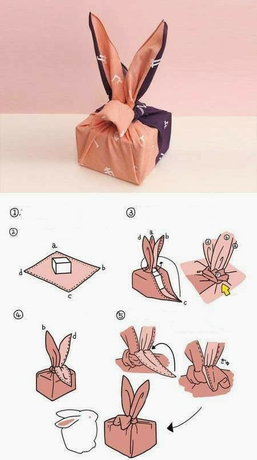 furoshiki- emballage lapin